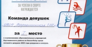 13.03.2021 года прошли соревнования образовательных учреждений Варгашинского района по баскетболу
