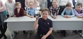 12 апреля учащиеся 3 “А” класса побывали на презентации технического кружка “Легороботы”